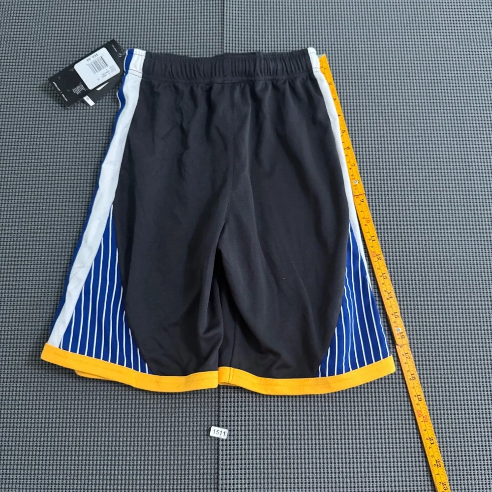 Adidas NBA Golden State Warriors Swingman Basketball Shorts Black Blue Small NWT